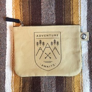 Camping-themed Travel Pouch